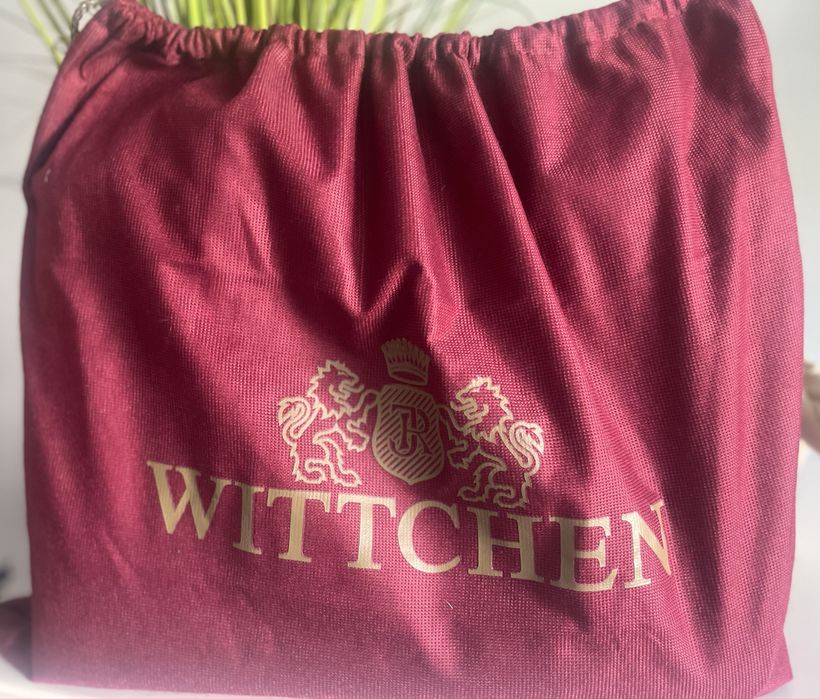 Wittchen Torebka shopperka z błyszczącej skóry w monogram