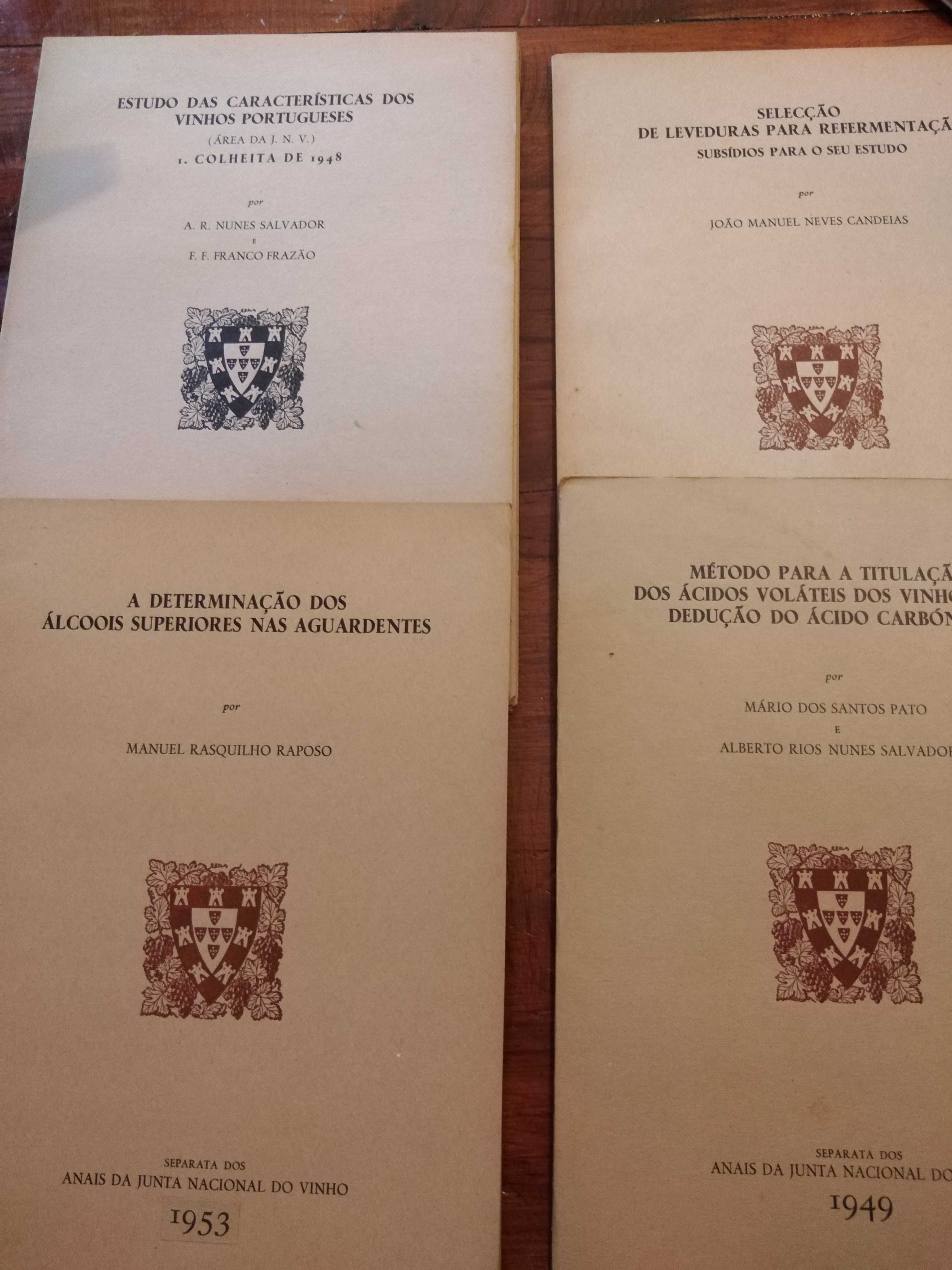 Separatas dos Anais da Junta Nacional de Vinho (vários volumes)