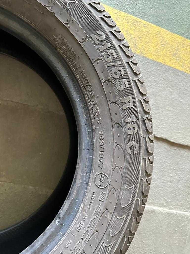 Opony wzmacniane Letnie Continental Vanco 2 - 215/65 R/16 C - stan bdb