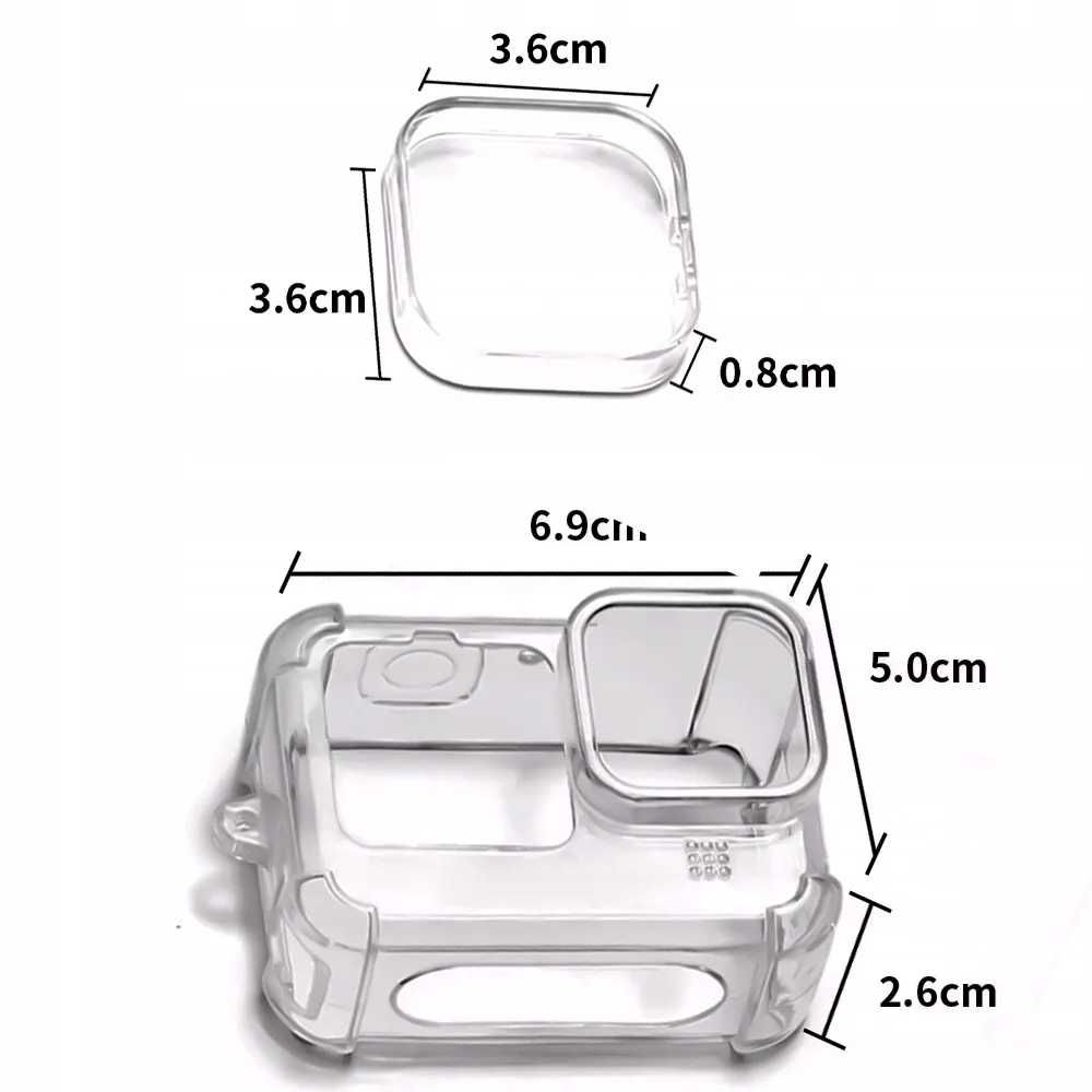 Obudowa Etui Silikonowe Silikon + Szkło Hartowane do GoPro Hero 12 11
