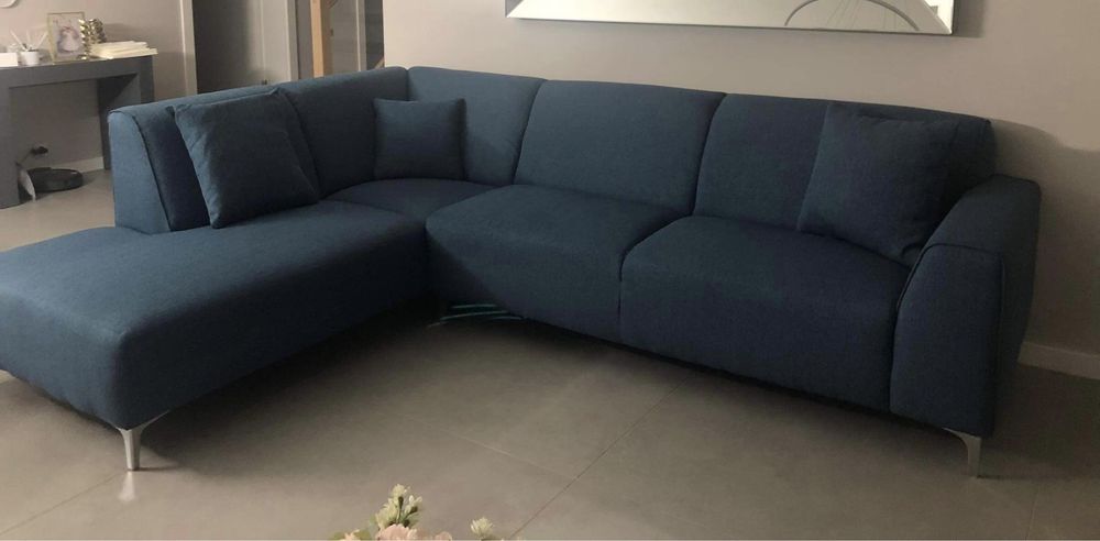 Bench Berg Sofa Narożna narożnik lewostronna Stradella Bleu Jeans