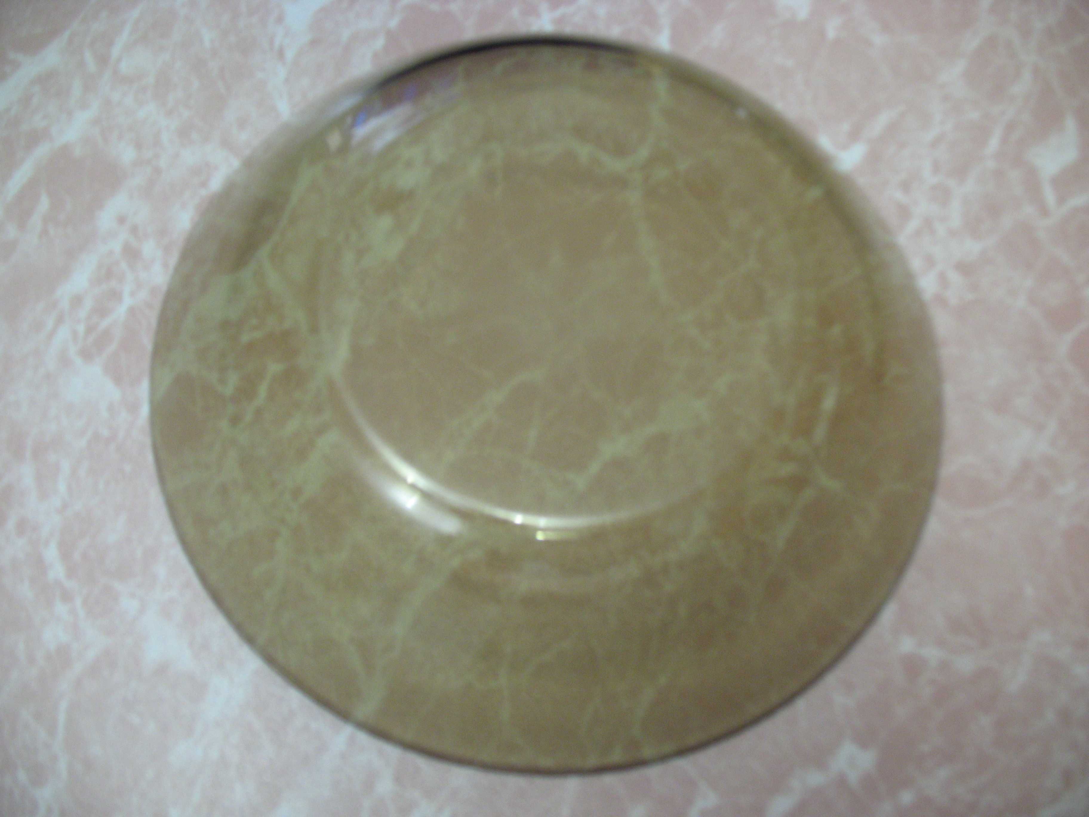 Тарелка фруктовница конфетница салатница темное керамическое стекло 1л