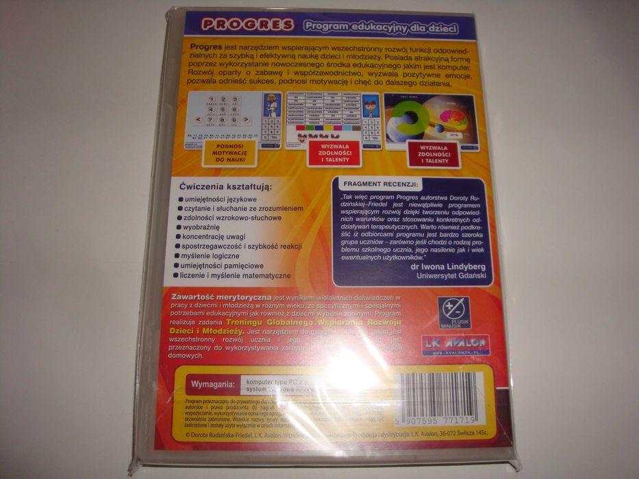 Program edukacyjny dla dzieci Progres 6-15 lat PC