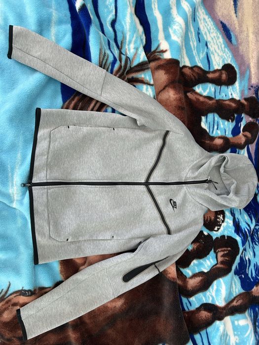 bluza tech fleece szara m