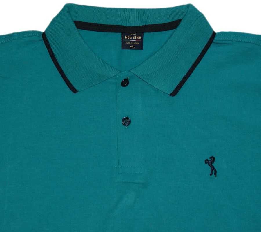 Koszulka męska POLO turecka duża 7XL szerokość 118 cm MORSKA bawełna