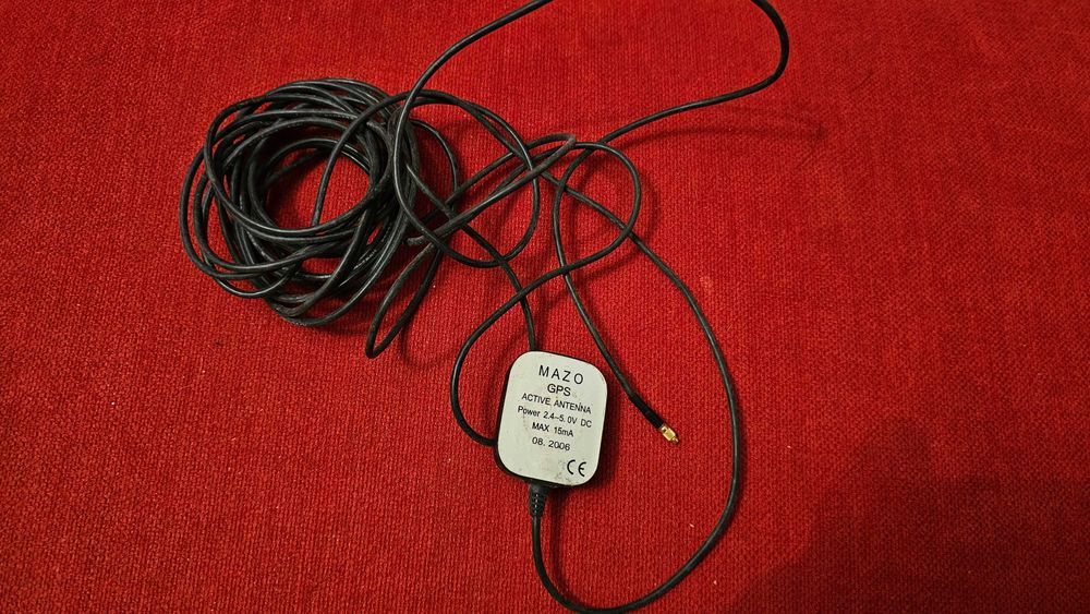 Antena samochodowa wzmacniacz sygnału GPS MAZO wtyk MCX