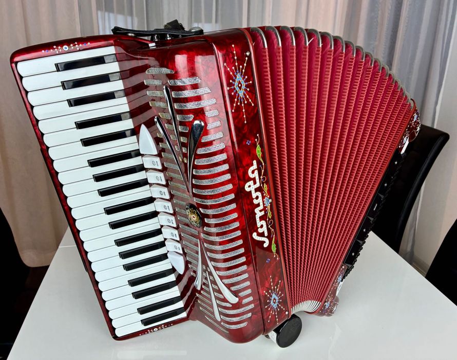Akordeon włoski Sonola 120/4/5 Musette - Przepiękny!