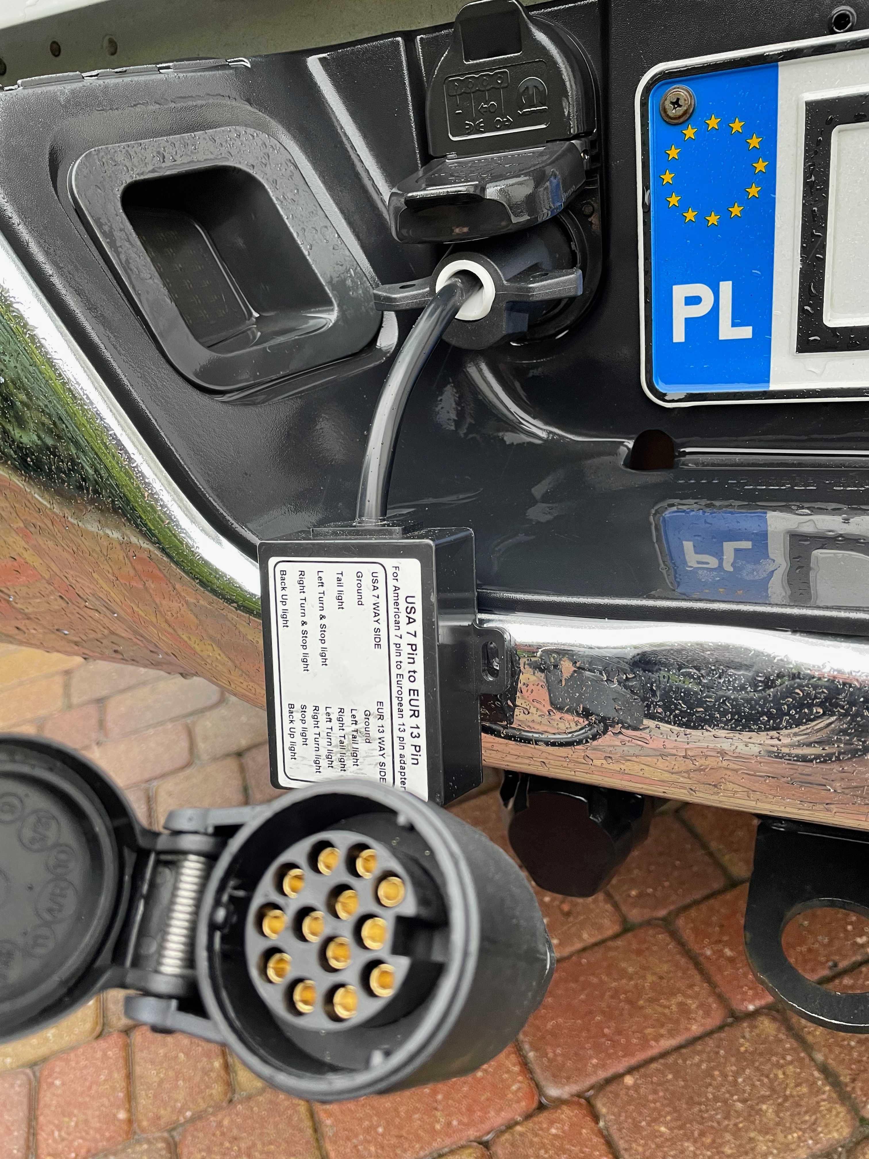 Adapter Przejściówka Haka USA 7 pin na EU 13 pin