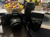 Nikon lampa obiektyw torba