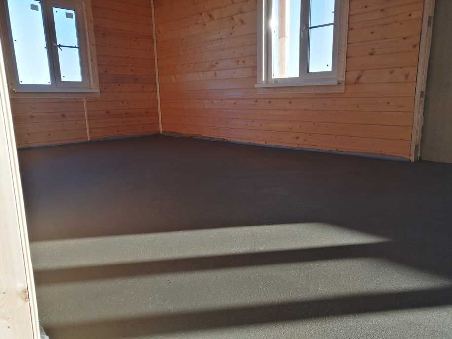 Стяжка пола Киев. Машинная полусухая стяжка пола Заливка теплого пола