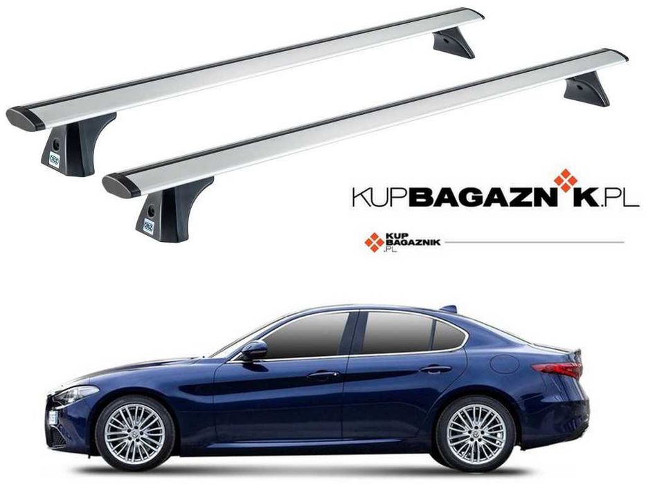 Bagażnik Dachowy Alfa Romeo GIULIA 2016 do 2025 bazowy relingi belki