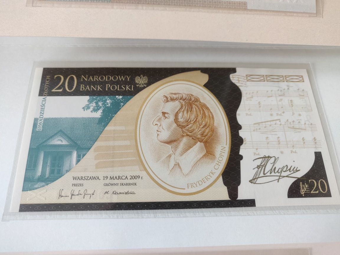 Zestaw 10 Banknotów kolekcjonerskich NBP