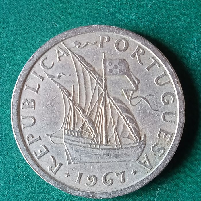moeda 5.00 cupro-niquel 1967