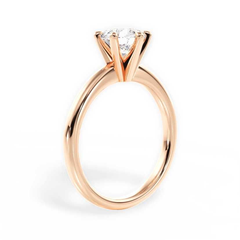 Золотое кольцо для предложения с бриллиантом 1,00 карат. НОВОЕ