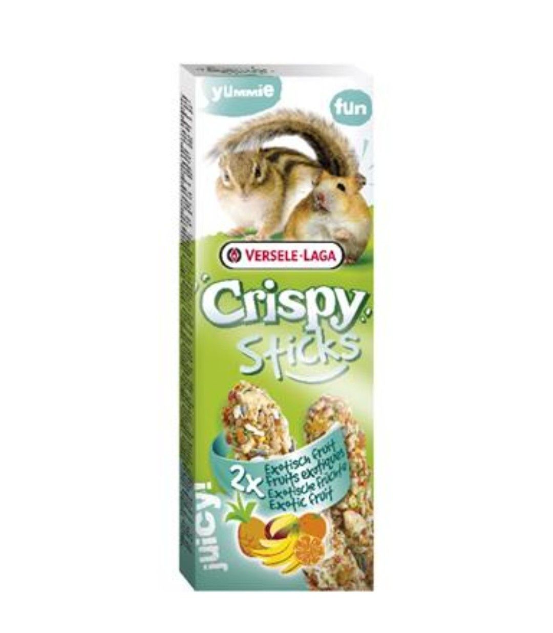 VL-Crispy Sticks Hamsters-Squirrels Exotic Fruit 110g - 2 kolby owoce