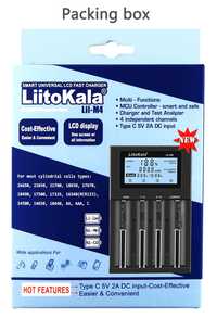 LiitoKala Lii-M4 интеллектуальное зарядное устройство