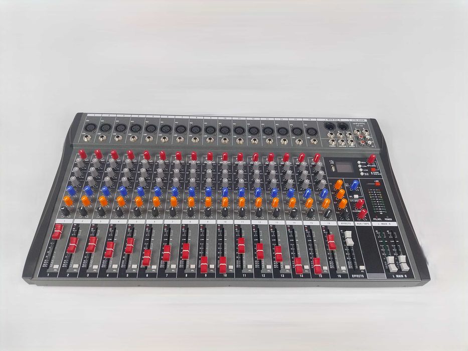 Mikser Sceniczny 16-kanałowy USB Bluetooth 48V Phantom