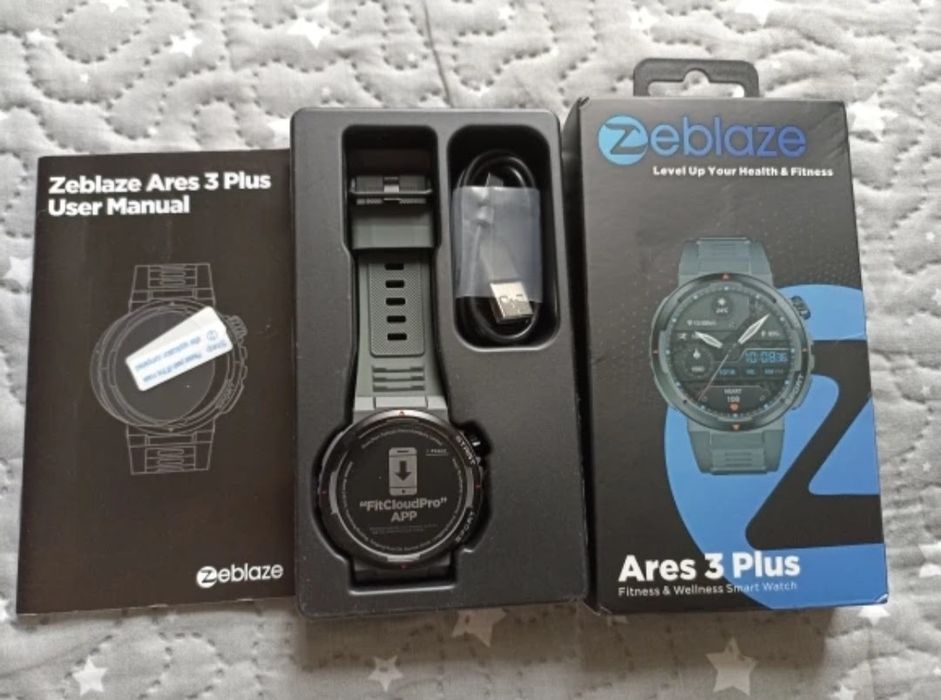 PROMOCJA Zeblaze Ares 3 Plus 1,43"Ultra HD Amoled+Szkło Na Wyświetlacz