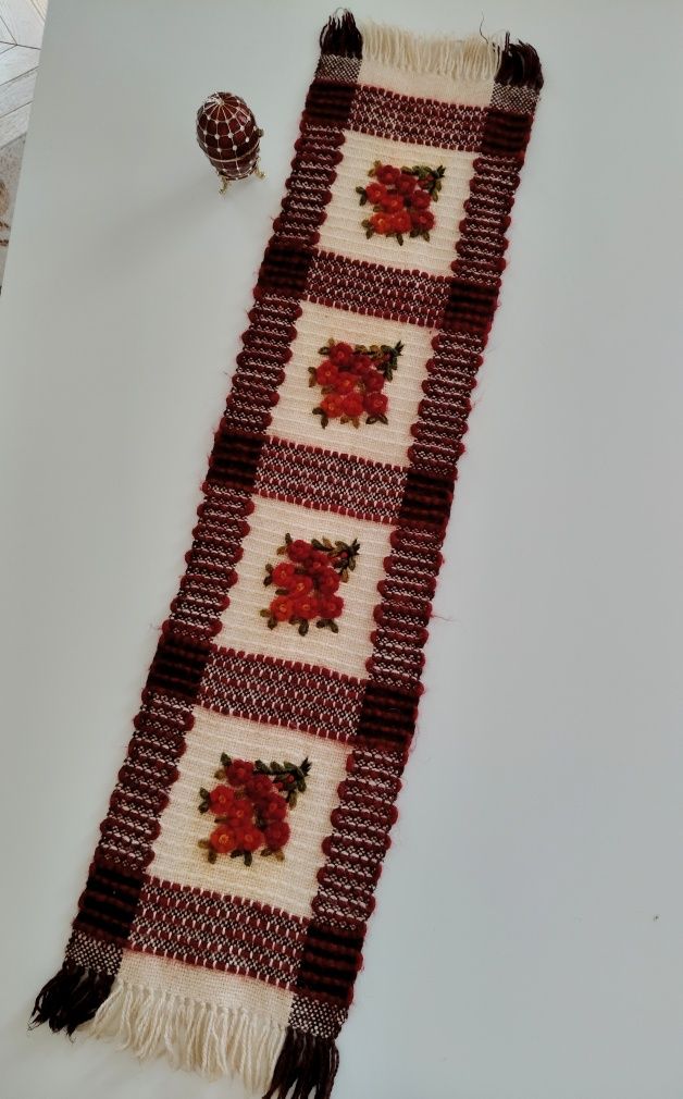 Bieżnik / kilim wełniany Cepelia rękodzieło