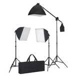 Conjunto de iluminação para estúdio com tripé e softbox Vida XL