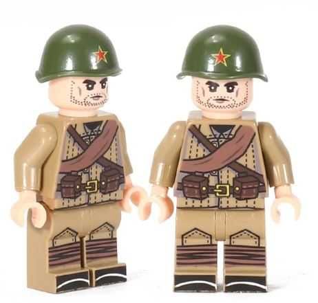 Zestaw 30 sztuk figurek żołnierzy z bronią ww2 komp. z Lego, Cobi