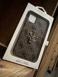 Etui GUESS Iphone 11 logowane brązowe case na telefon