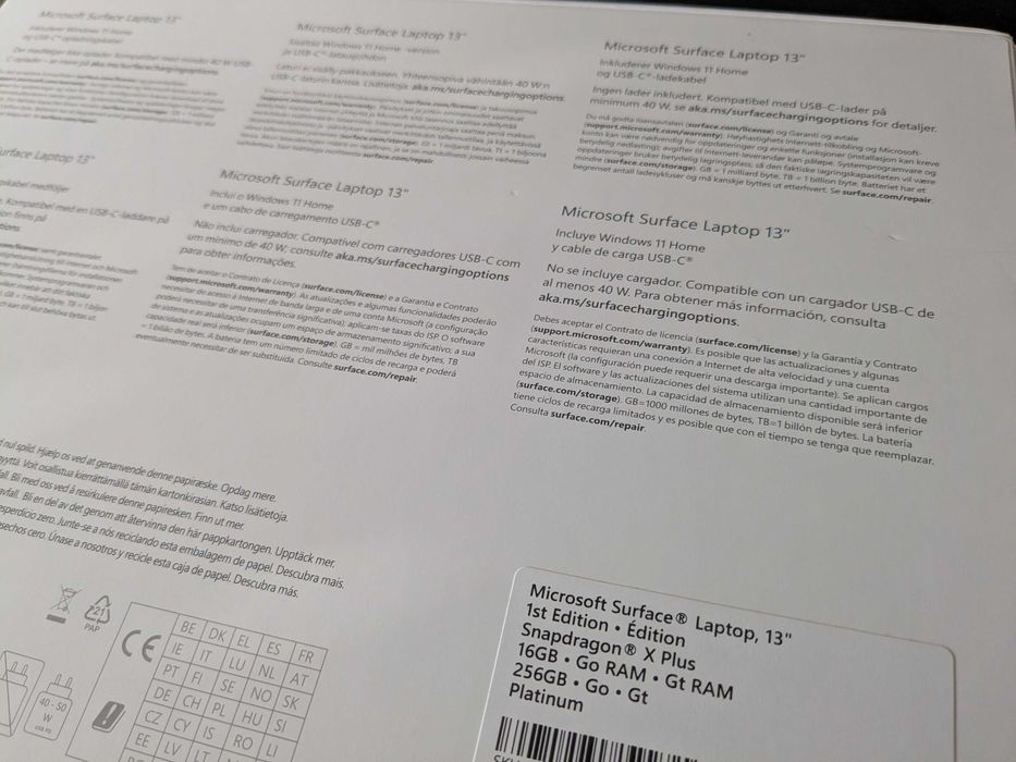 Como NOVO - Surface 13" 2025 Copilot+ | X Plus | 16GB | 256GB