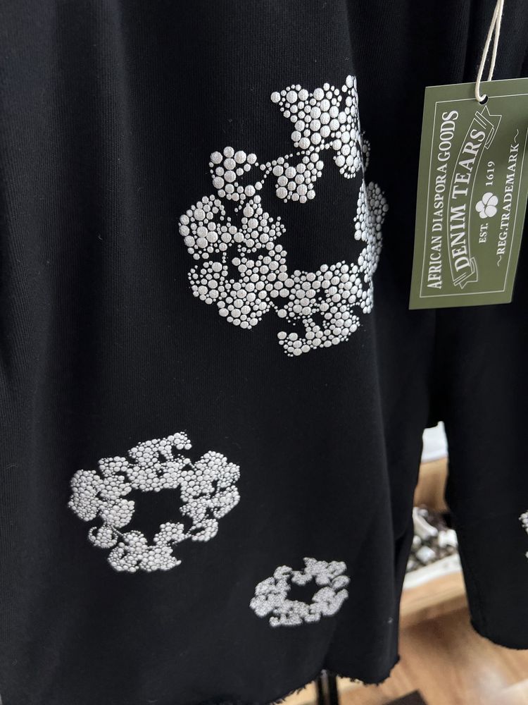Шорти Denim Tears ss25 Black / White Logo