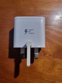 Carregador Fast charge tomada inglesa + Samsung USB connector