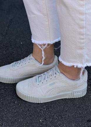 Жіночі замшеві кеди puma carina 2.0