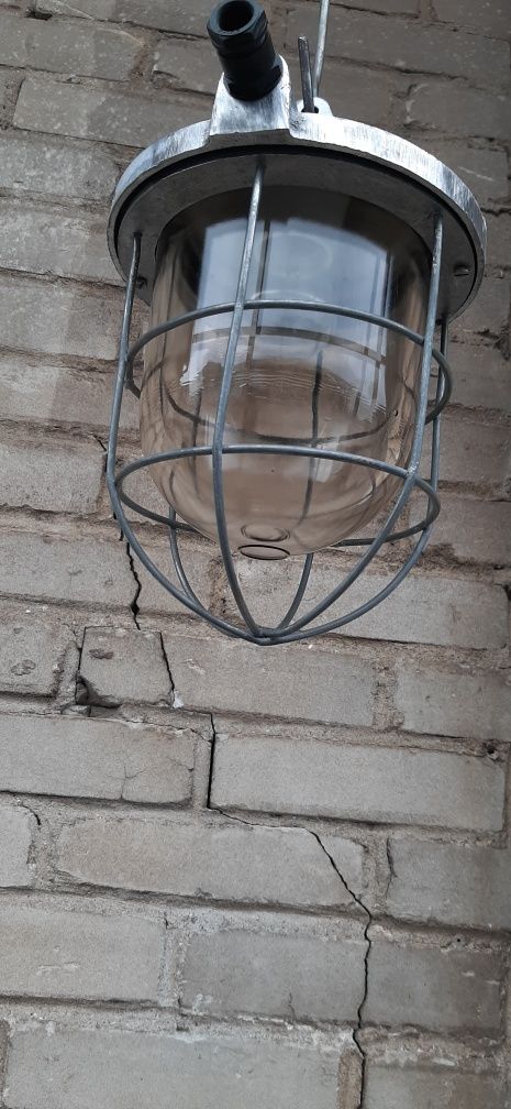 Lampa fabryczna przemysłowa loft prl