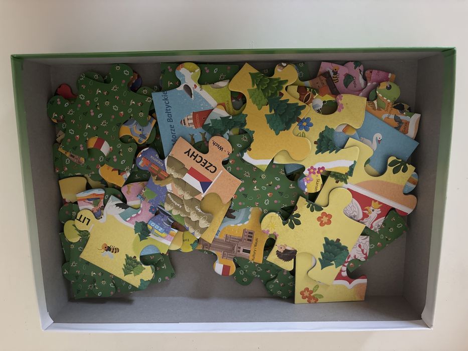 Mapa polski puzzle trefl