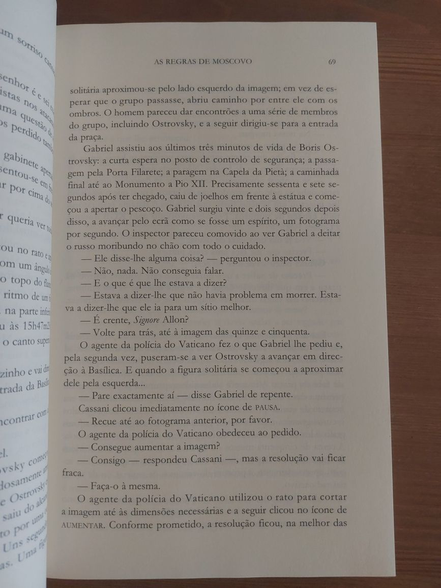L " As Regras de Moscovo " de Daniel Silva (Ed. Regular/ Opt. Estado)