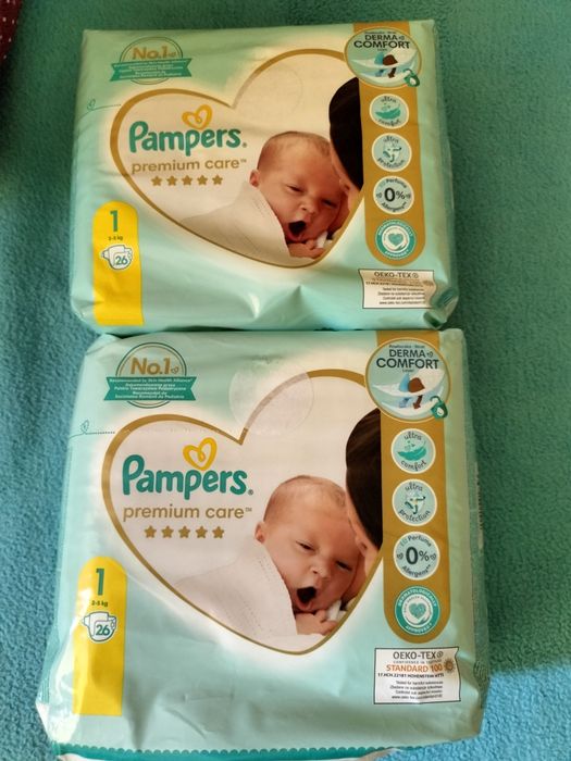 6 x Pampers premium care 1 - nowe fabrycznie zapakowane