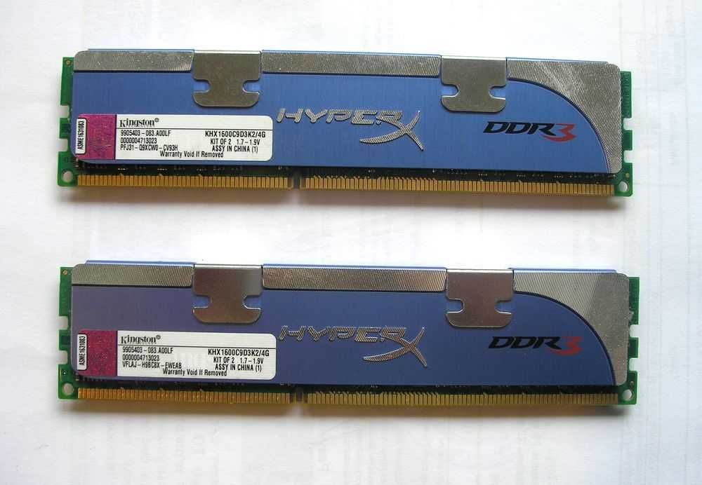пара модулей игровой памяти DDR3-1600 Kingston HyperX