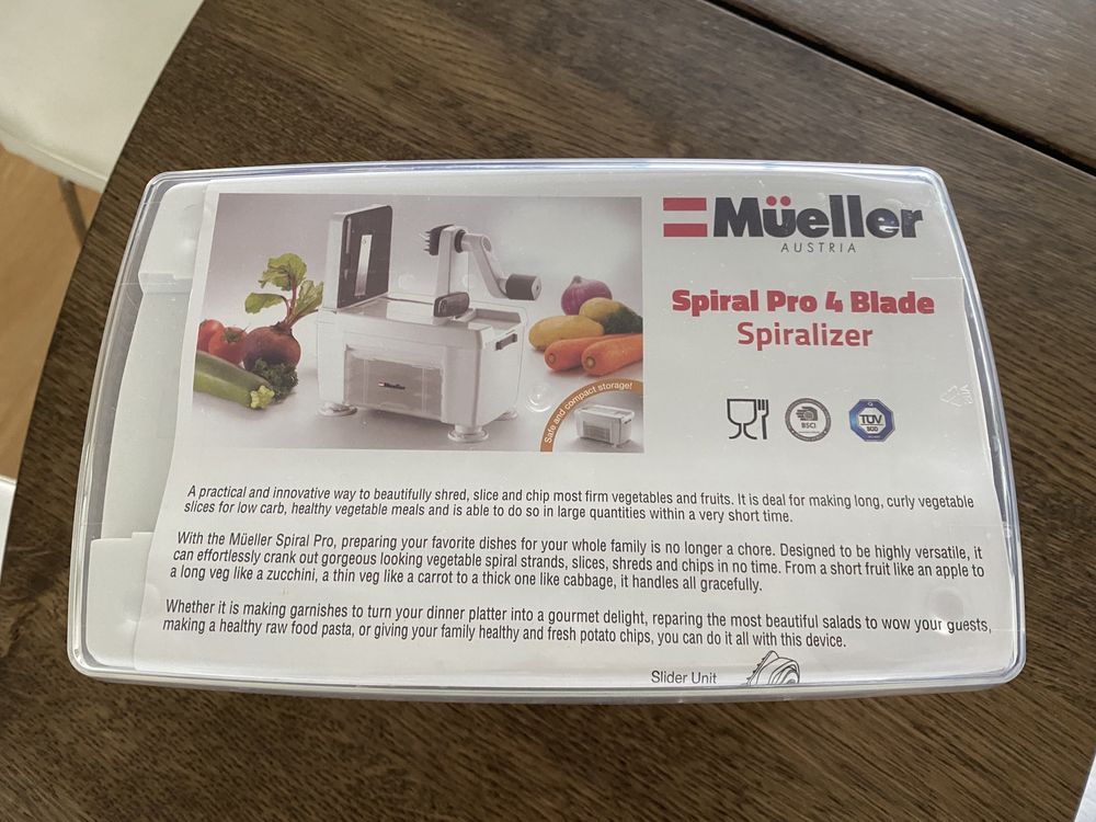 Espirilizador novo - Mueller Spiralizer Pro 4 blade