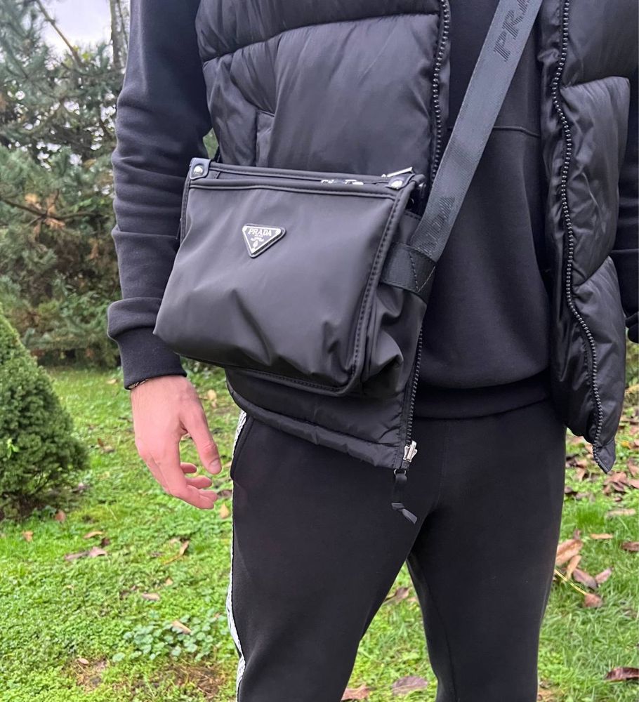 Сумка мессенджер Prada Прада сумка через плече мужская Prada bag