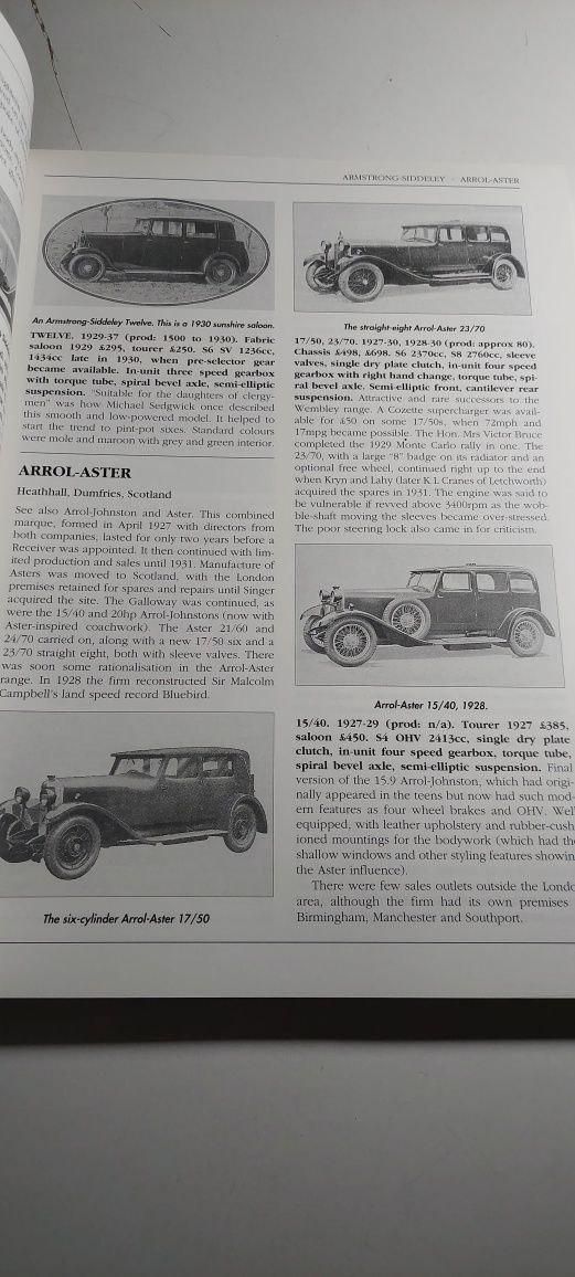 A-Z of Cars of the 1920s (Carros Anos 20)