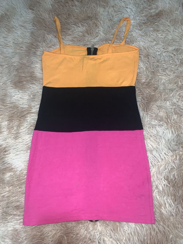 Vestido tricolor