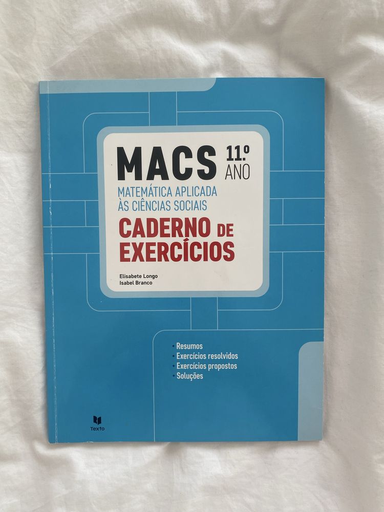 Caderno de atividades + preparação para exame MACS