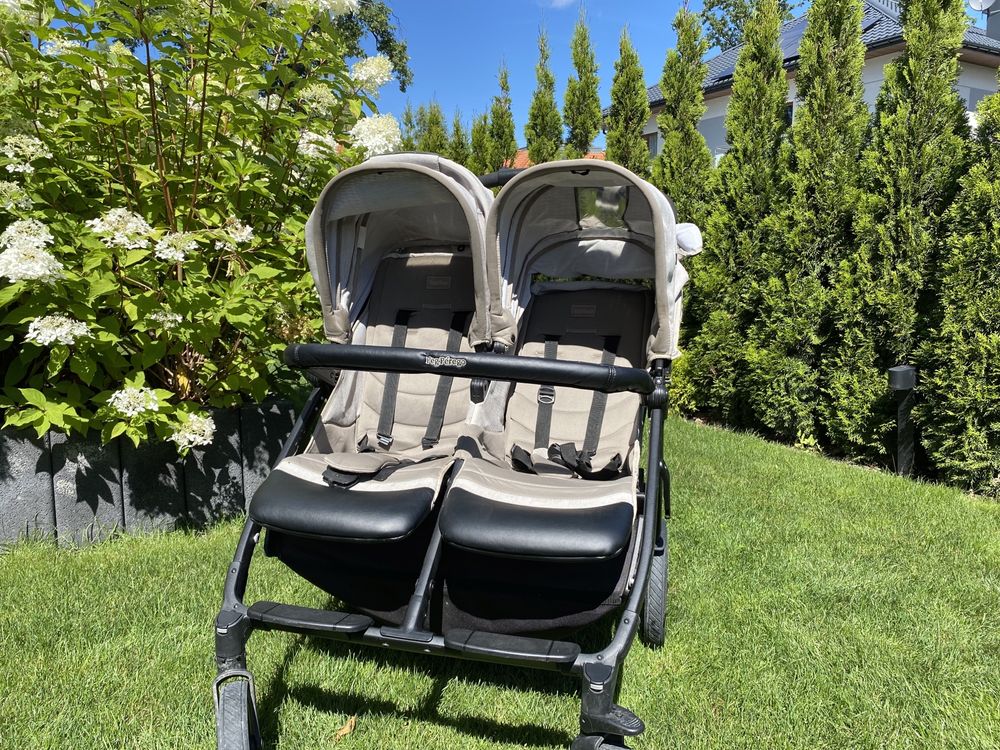 Wózek bliźniaczy, wózek dla bliźniąt Peg-Perego 2 w 1