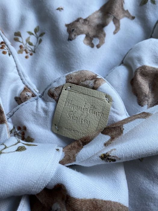 Becik rożek otulacz bambusowy w urocze niedźwiadki