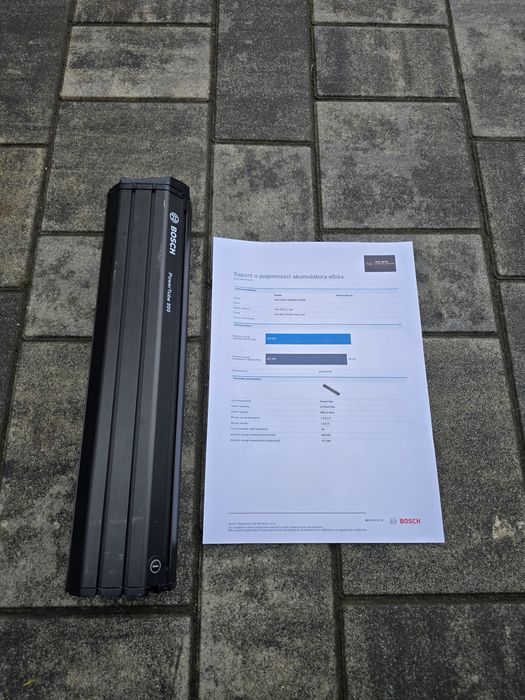 Bateria Akumulator BOSCH POWERTUBE 500Wh pionowa 76 cykli 94% sprawnoś