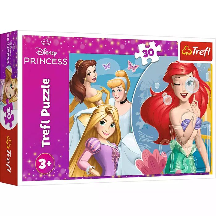 Puzzle 30 elementów. Disney Princess. Piękny dzień księżniczek. Trefl
