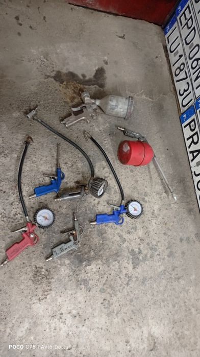 Краскопульт ,пискоструй ,обдувочний пистолет ,підкачки шин Комплект