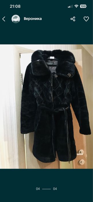 Шуба мутон и жилетка норковая