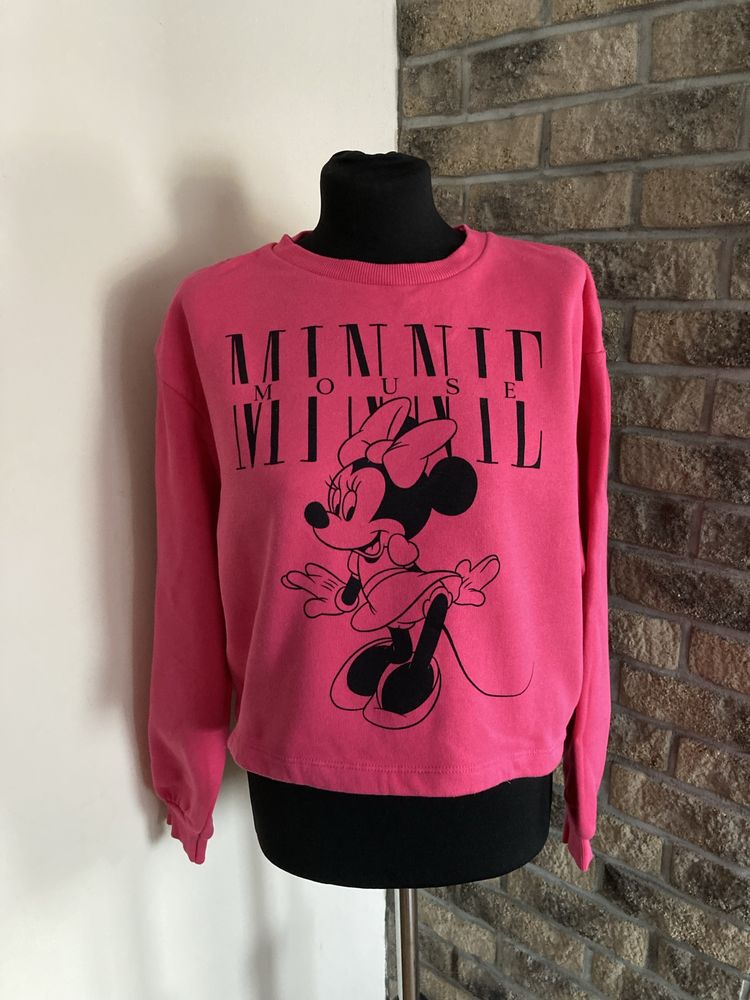 Różowa bluza Zara Myszka Minnie rozmiar L