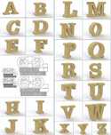 Abecedário Letras e números 3d em SVG para corte cnc laser