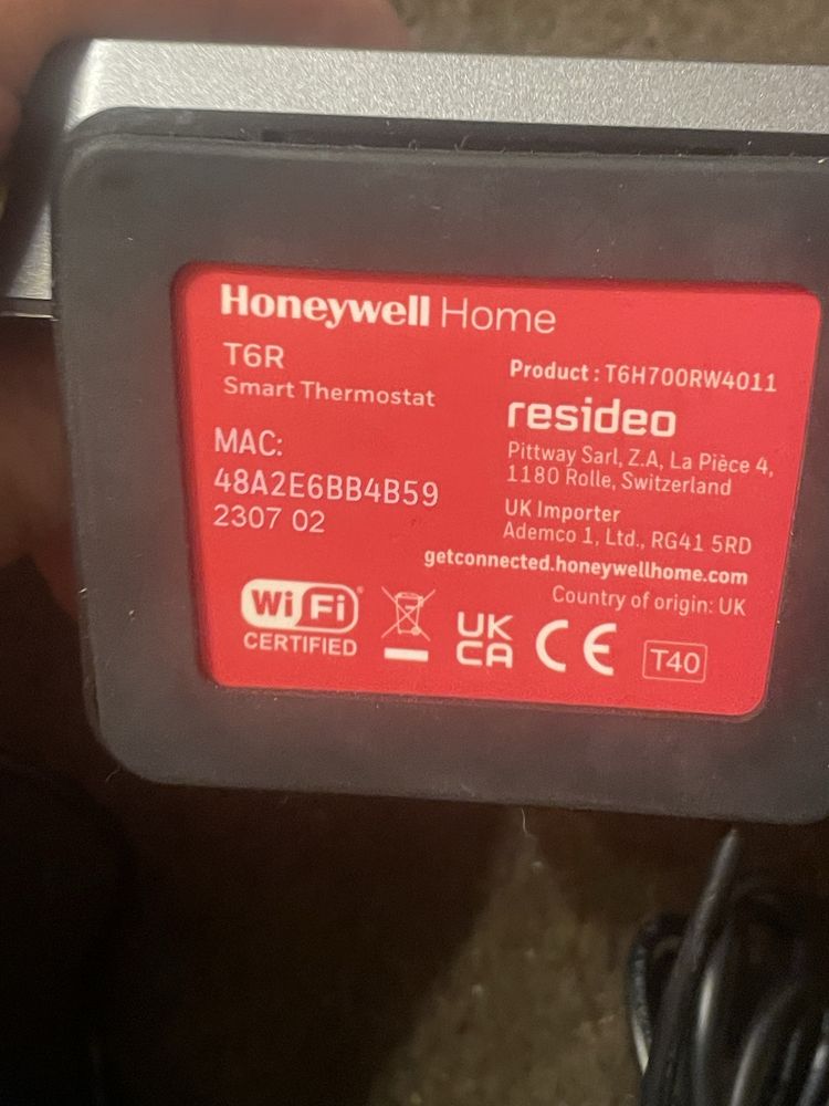 Termostat Honneywell t6r