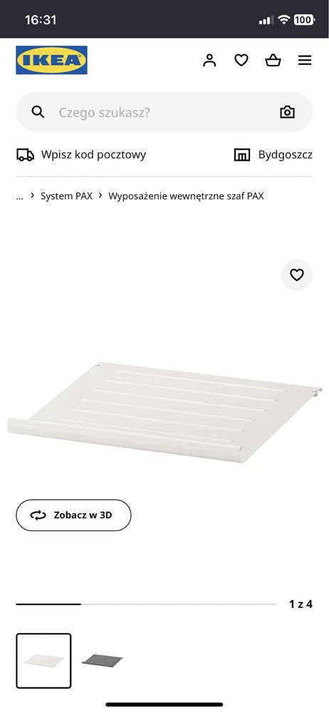 Połka na buty KOMPLEMENT Ikea